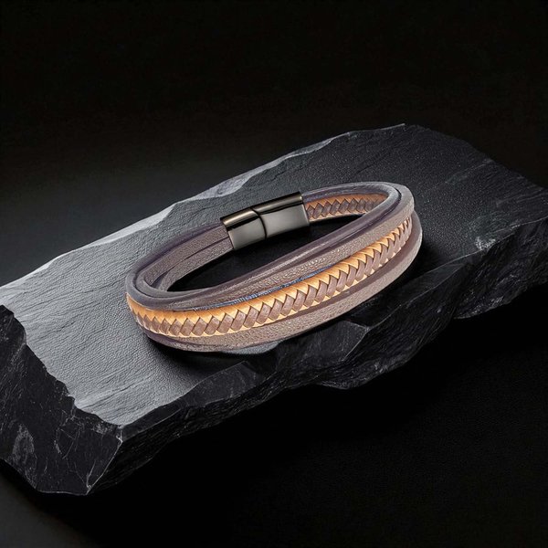 
             Ranel Takı Taba Kahve Çoklu Deri Bileklik 38103B2D8 
        