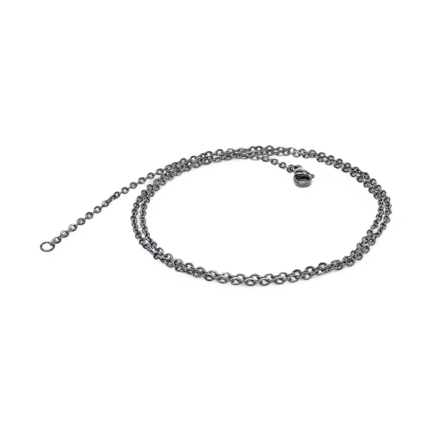 
             Ranel Takı Minik Boy Siyah Çelik Zincir Kolye 0.5Mm 3810CEK005 
        