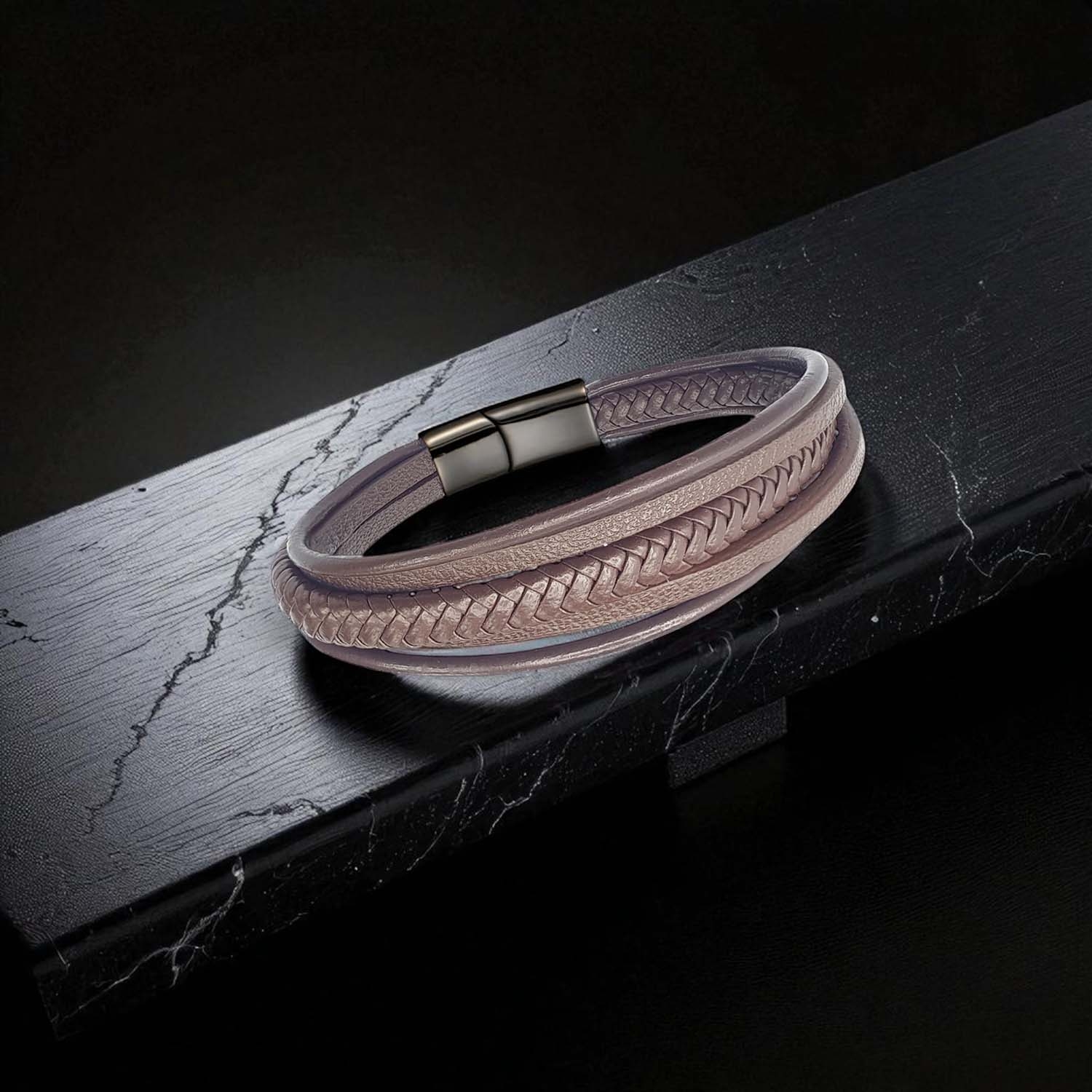 
             Ranel Takı Kahve Çoklu Deri Bileklik 38103B2D5 
        