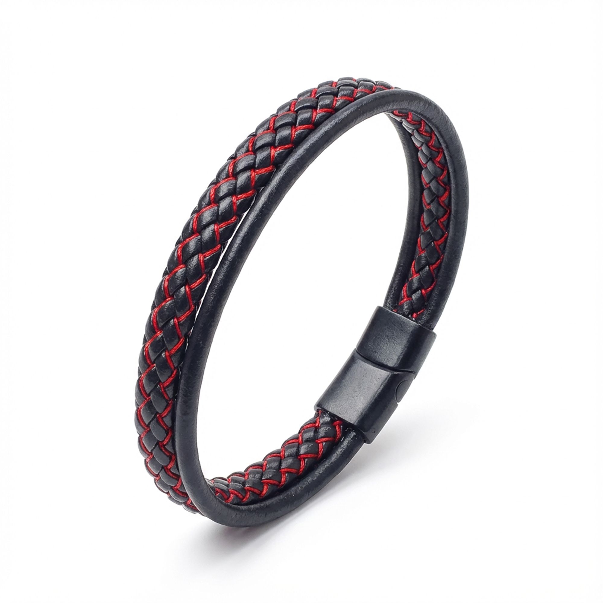 
             Ranel Takı Kırmızı Renk Çoklu Deri Bileklik 38103B5D5 
        