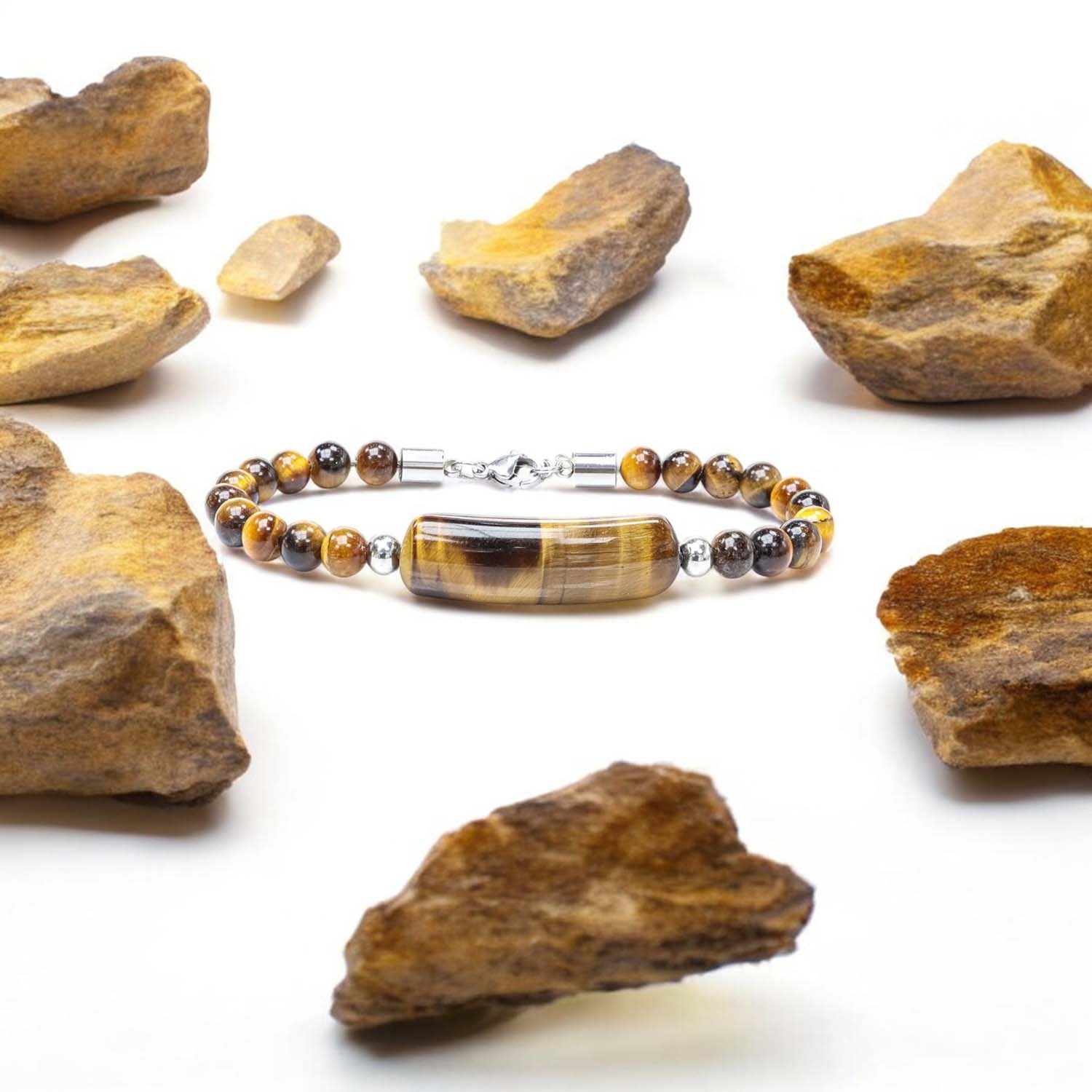 
             Ranel Takı Kaplan Gözü Taşlı Çelik Halat Ve Çelik Klipsli Bileklik 38102B19D6 
        