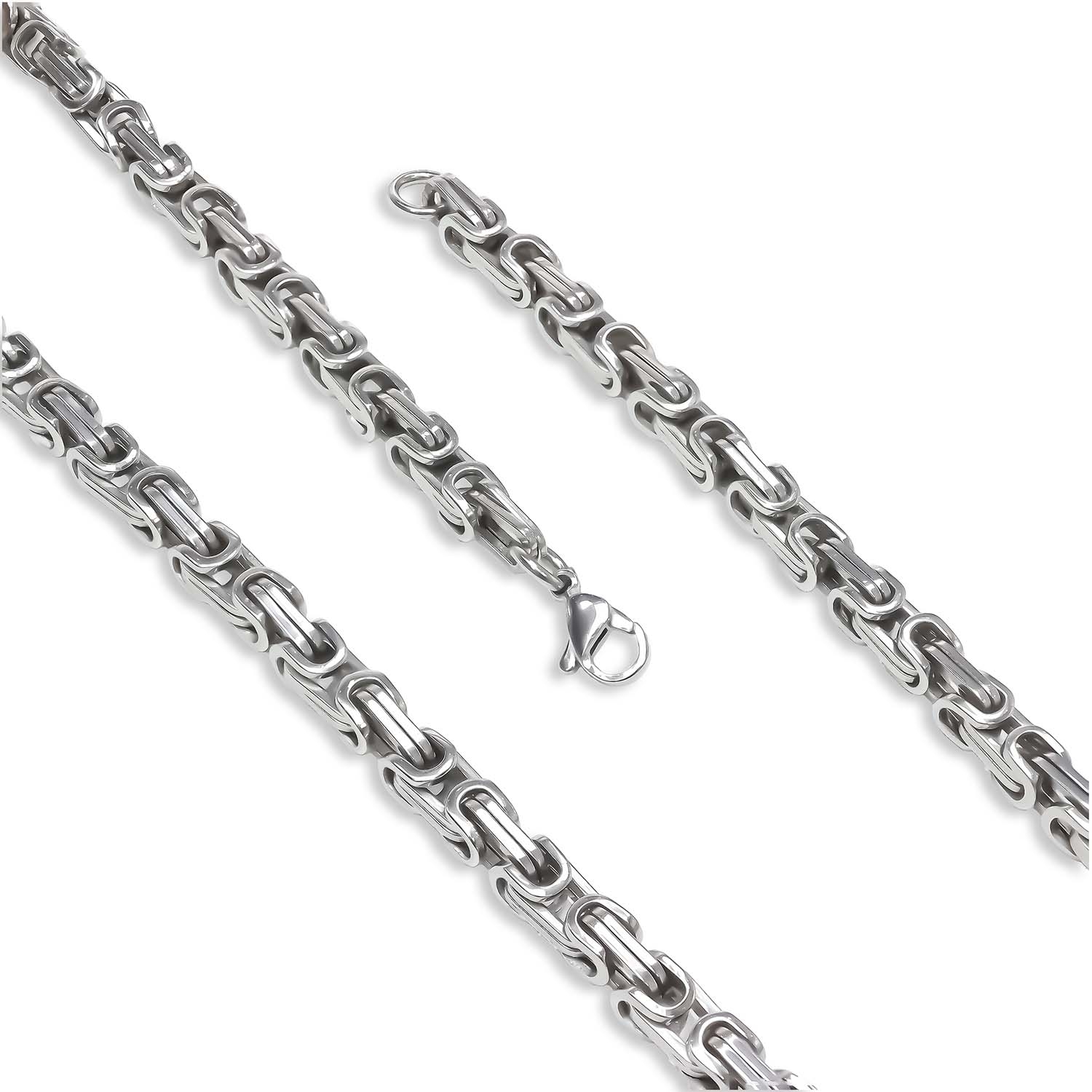 
             Ranel Takı Kral Erkek Çelik Kolye 5Mm 38104P6D80 
        