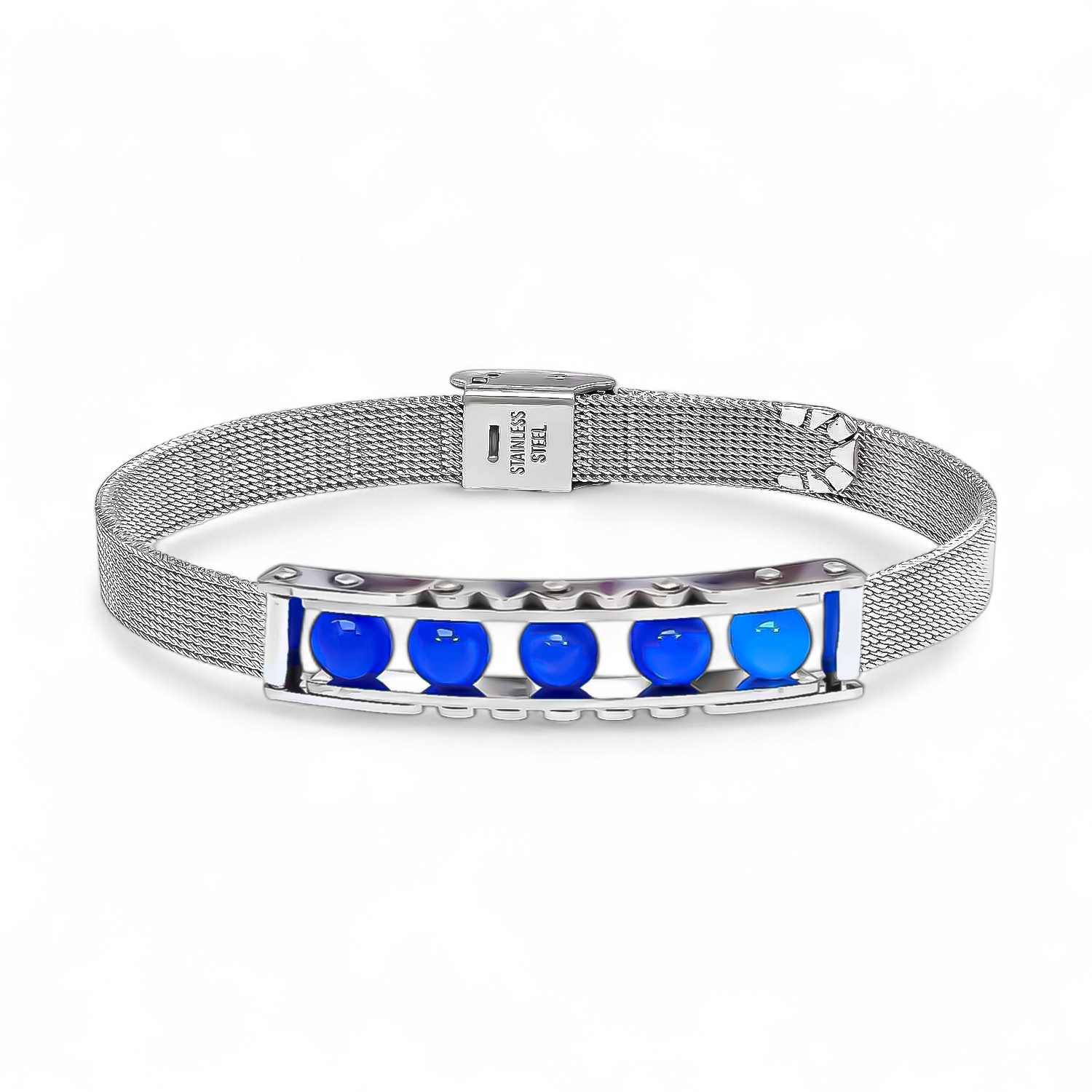 
             Ranel Takı Doğal Taşlı Ve Paslanmaz Çelik Bileklik 38102B23D1 
        