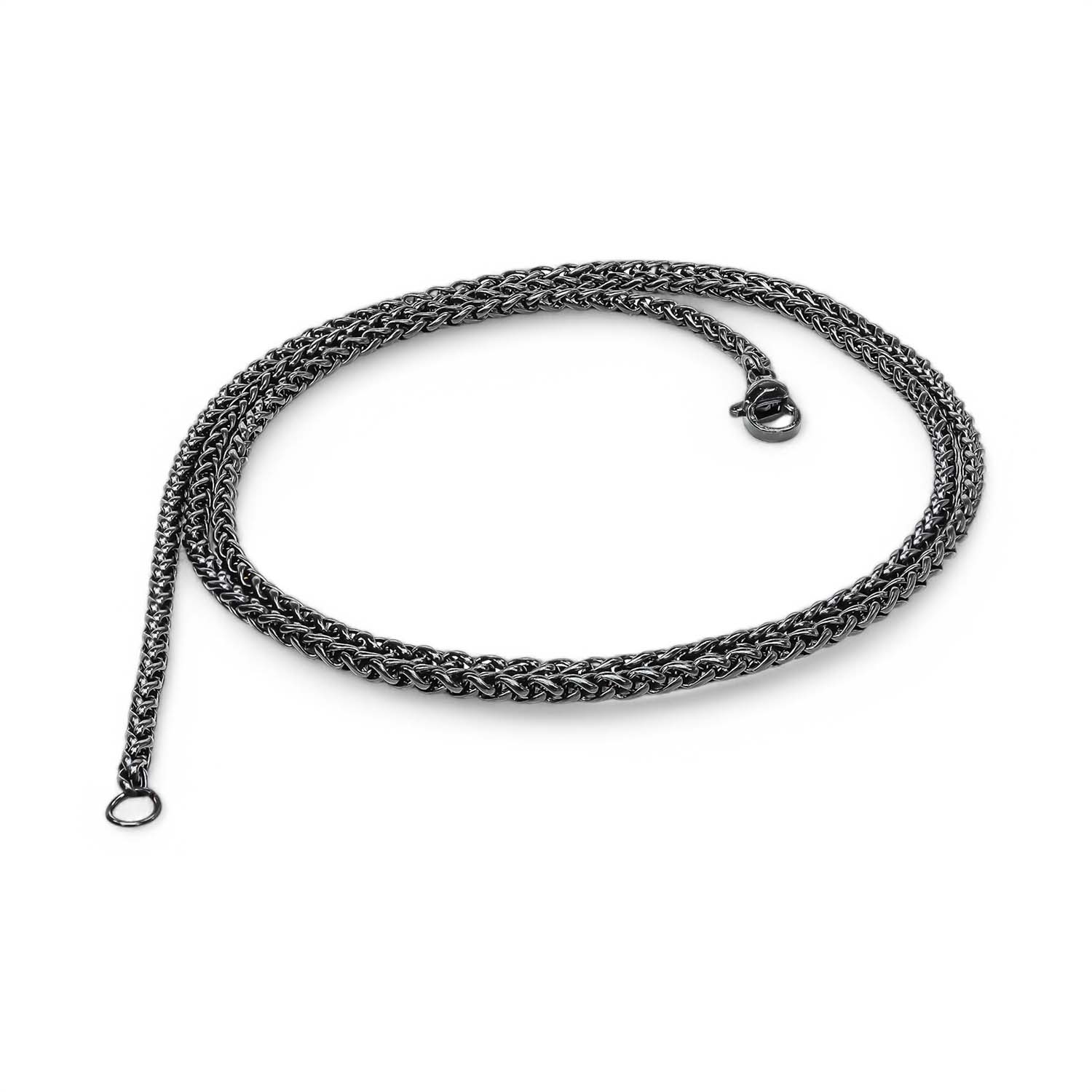 
             Ranel Takı Siyah Renk Çelik Kolye 2.5Mm 3810CEK013 
        