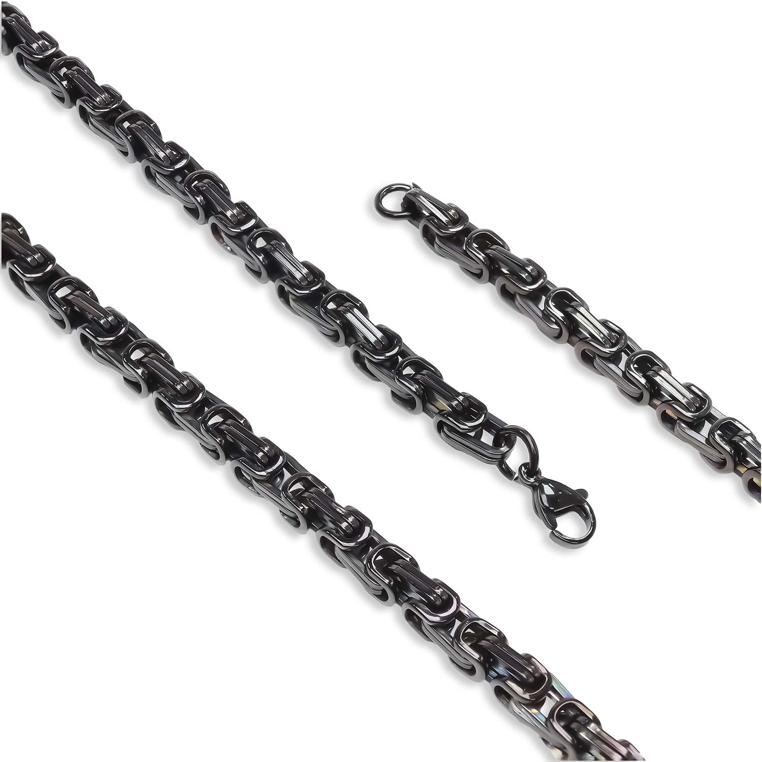 
             Ranel Takı Kral Erkek Çelik Kolye 5Mm 38104P6D80 
        